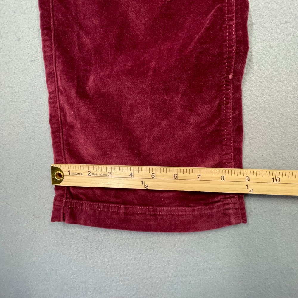 Athleta Cherrywood Burgundy Corduroy Multi-Pocket Straight Leg Pants Women 4 - Picture 11 of 11